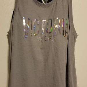 Victoria's Secret athletic top.